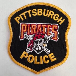 Pittsburgh Pirates Police Patch - Black and Yellow